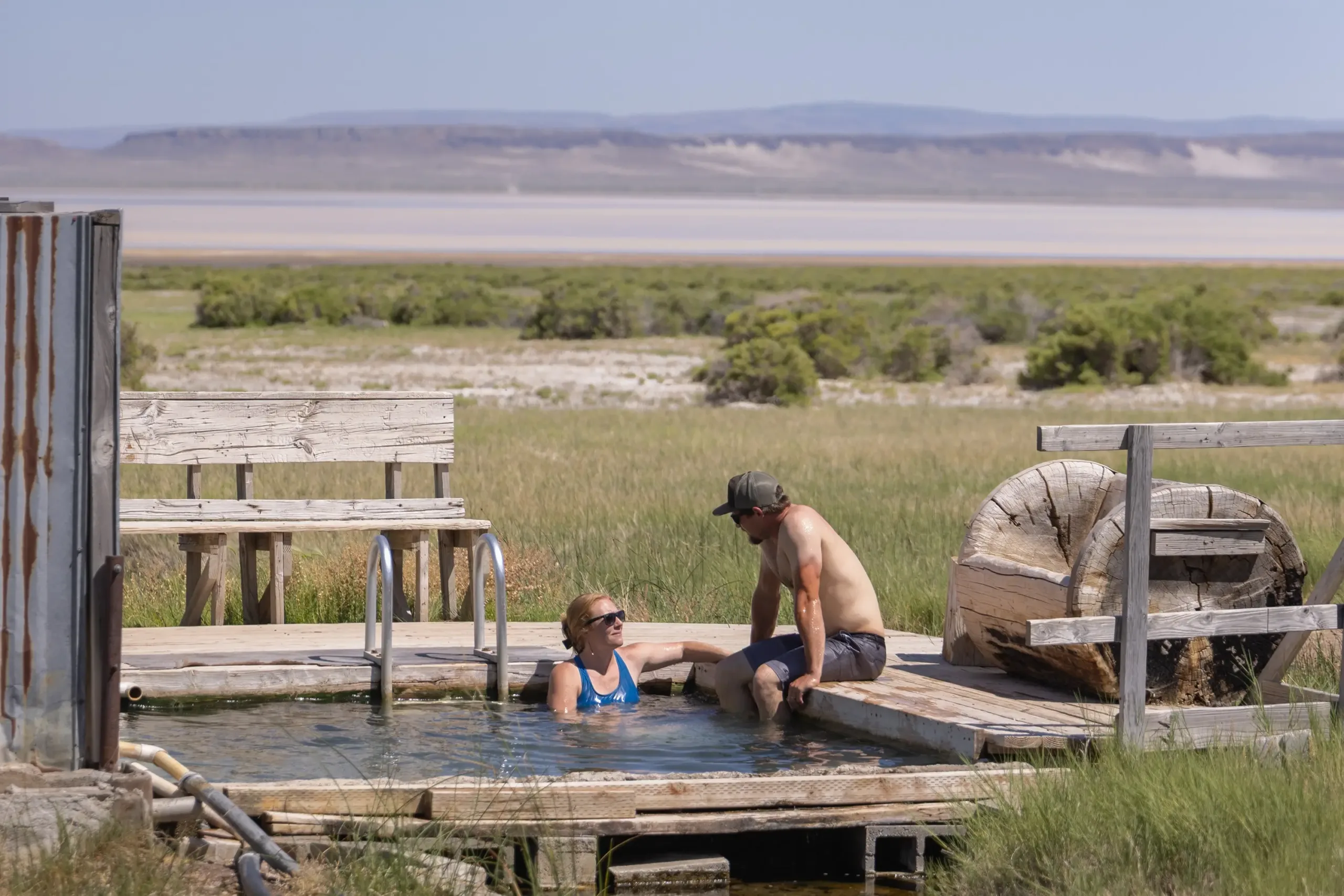 Alvord hot springs in Harney County.