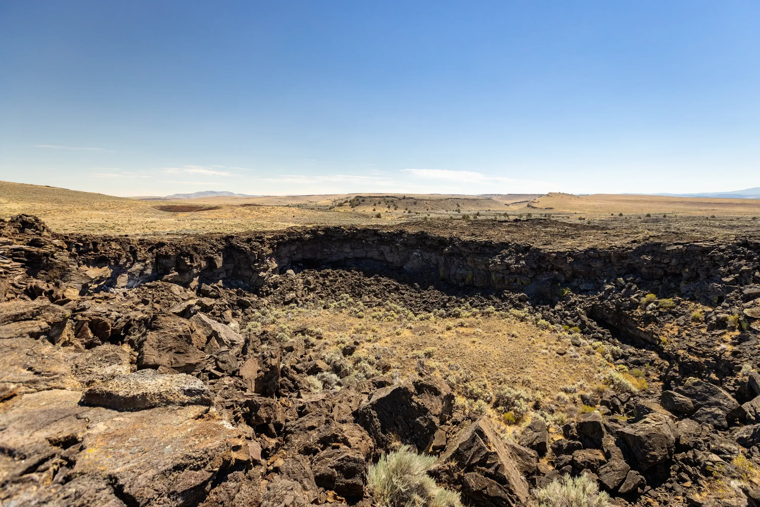 An overview of a canyon